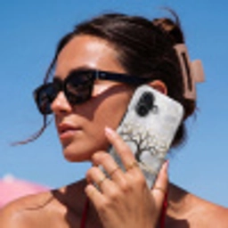 Boom - Bloemen - Natuur - Abstract - Wit Toughcase MagSafe Apple iPhone 17 klein -Sfeer2V