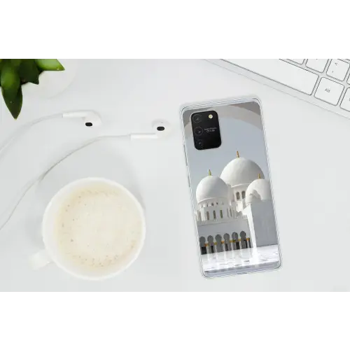Witte koepels - Helderblauwe lucht - Islamitisch Telefoonhoesje Samsung Galaxy S10 Lite klein -oordopS10Lite