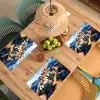 Dorp - Heuvelachtig - Zon - Mozaïek Placemat vinyl groot -zzsfeer5_Kitchenyeah-website