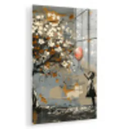 Boom - Graffiti - Banksy Style - Balloon Girl plexiglas 5mm klein -zzzproduct_nieuw