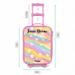 Madeliefjes - Kleurrijk - Pastel Kinderkoffer - Roze klein -productfoto_formaten