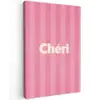 Gestreept - Roze - Chéri canvas 2cm klein -z3d