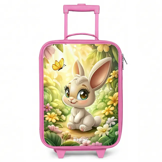 Kids’ Suitcase - Pink - Rabbit - Sunlight - Fairytale - Butterfly