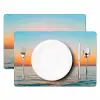 Zee - Zeilboot - Zonsondergang Placemat vinyl groot -zzsfeer2_Kitchenyeah-website