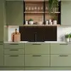 Goud - Zwart - Lijnen keuken achterwand 2 middel 871 -sfeer3