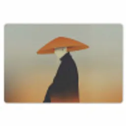 Minimalistisch - Silhouet - Oranje Placemat vinyl groot -zzsfeer1_Kitchenyeah-website