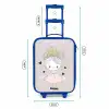 Prinses met knotjes Kinderkoffer - Blauw klein -productfoto_formaten