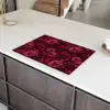 Dahlias - Bloemen - Rood Inductie beschermer vinyl 3mm klein 276 -sfeer8