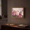 Bloemen - Kleurrijk - Bloei Light Box met batterij (Wandlamp) middel -sfeer1