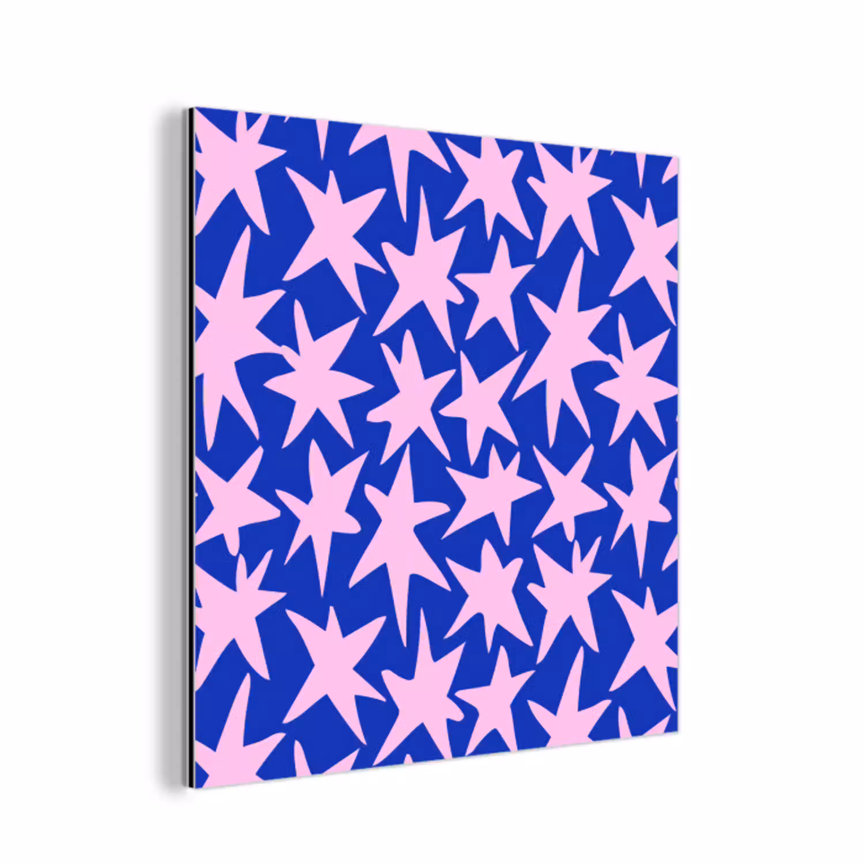 Modern - Sterren - Blauw aluminium wit klein 46 -3d