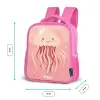 Roze kwal met gezicht Kinderrugzak - Roze middel -productfoto_formaten