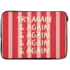 Strepen - Rood - Try again laptophoes neopreen klein -zkaufland3dotto