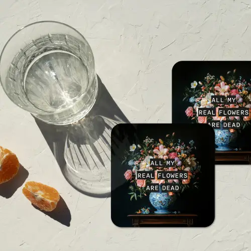 Bloemen - Art - Pastel - Quotes onderzetter kurk middel -sfeer4