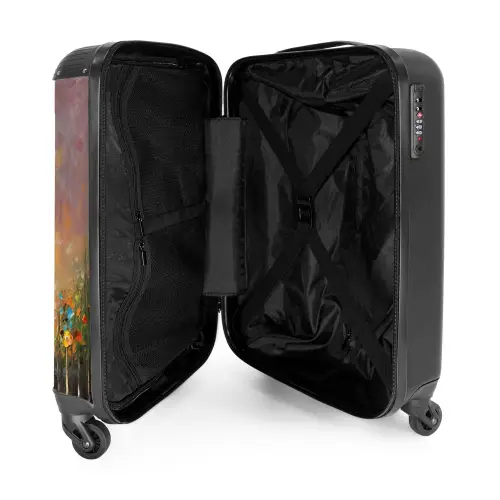 Eiffeltoren - Schilderij - Olieverf - Parijs NBS - Handbagage koffer - Kinderen Unisex middel -binnenkant