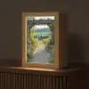 Doorkijk - Landschap - Natuur - Tuinboog - Bloemen Light Box met kabel (Tafellamp) klein -z3d_website