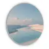 Duinen - Waterplas - Oneindige rust Akoestische PET Vilt - Rond klein -3d