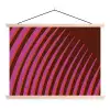 Lijnen - Rood - Beweging textielposter latten blank klein -3d