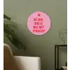Roze - Zon - Quote Wandcirkel plexiglas klein -sfeer3