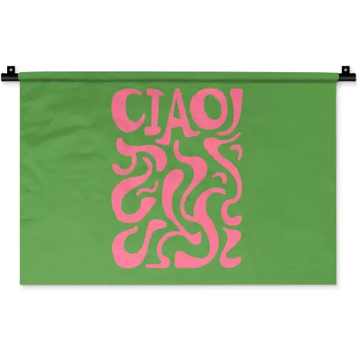Abstract - Roze - Ciao - Vormen Wandkleed katoen klein -zz3d