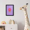Smiley - Drip - Neon fotolijst zwart zonder passe partout klein -usfeer4_kinderkamer