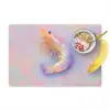 Garnaal - Subtiele structuur - Blauw - Roze Placemat vinyl groot -zzzproduct_Kitchenyeah-website