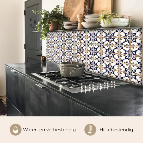 Klassiek - Patroon - Kleurrijk keuken achterwand 2 middel 871 -usp_NL