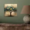 Boom - Kunst - Maan - Watercolor aluminium wit klein -sfeer2