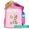 Olifant - Grijs - Baby - Slurf Kinderrugzak - Roze middel -inhoud_NL
