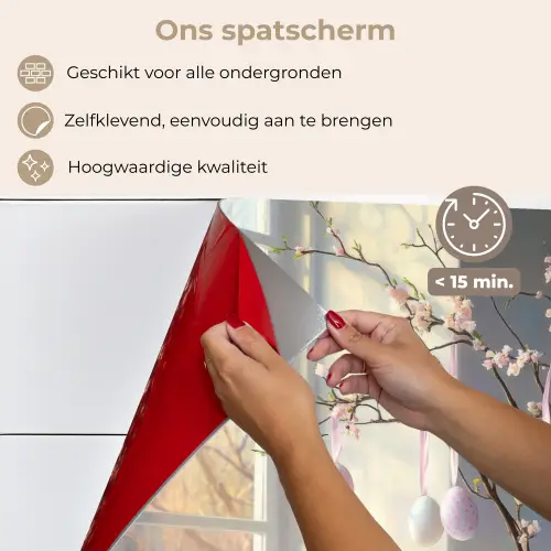 Stilleven - Vaas - Paastak keuken achterwand spatscherm klein -spatscherm_NL