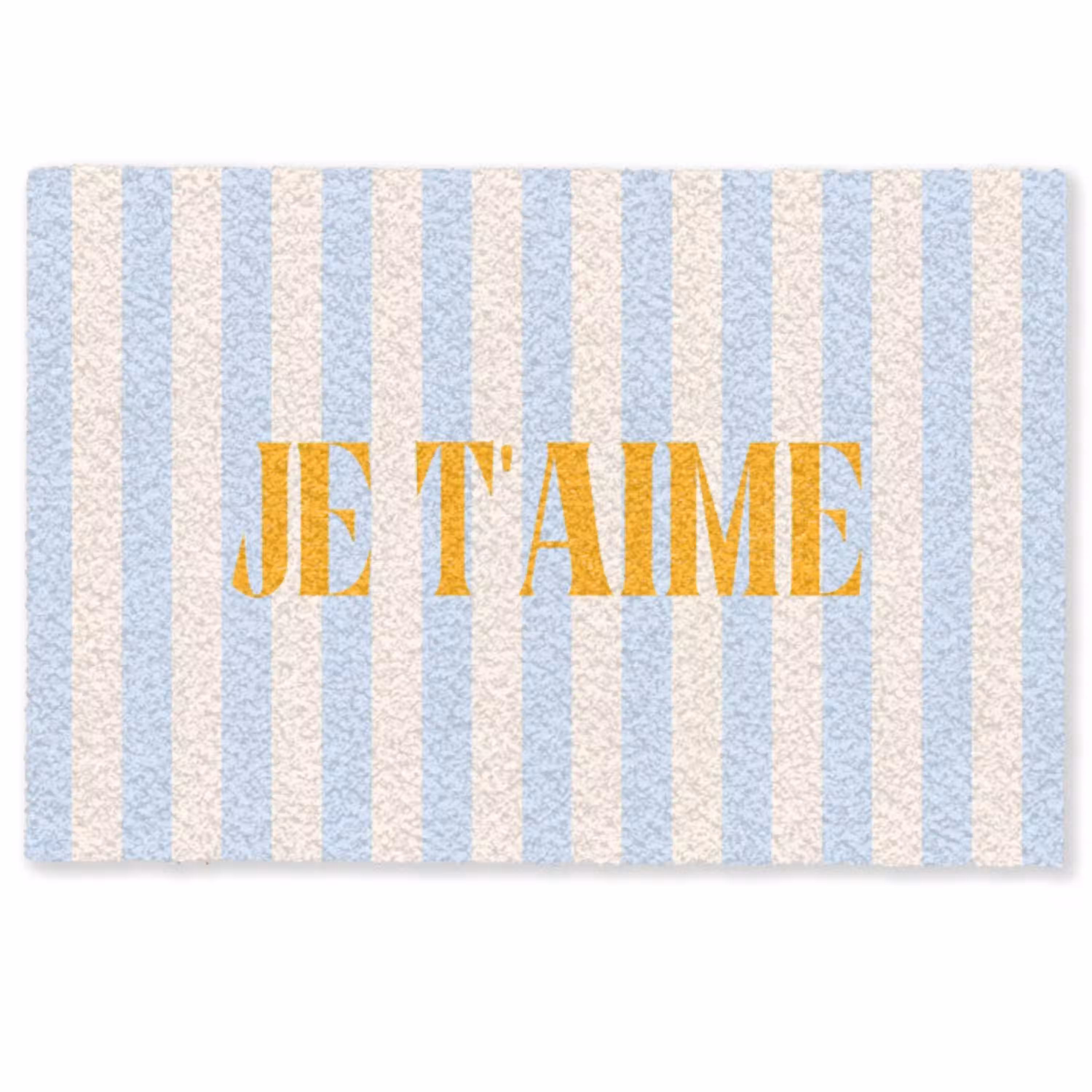 Oranje - Blauw - Strepen - Je t'aime Deurmat klein -zkaufland3d