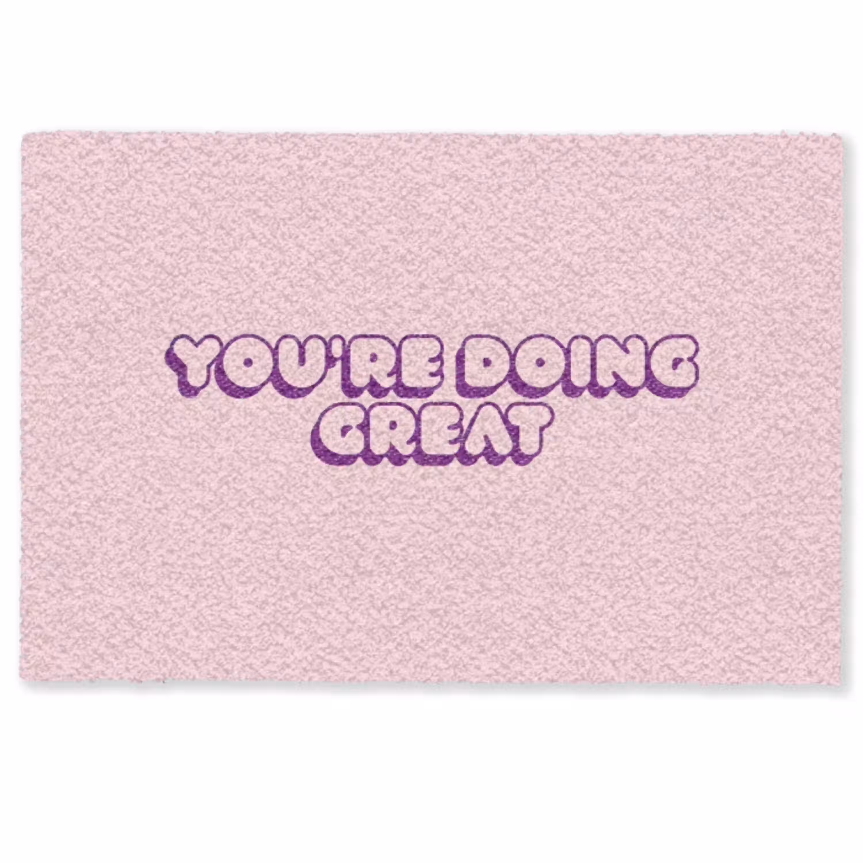 You're doing great - roze - 3D Deurmat klein -zkaufland3d
