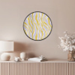Zebra - Modern - Meerkleurig Fotolijst rond zonder passe partout klein 856 -sfeer3