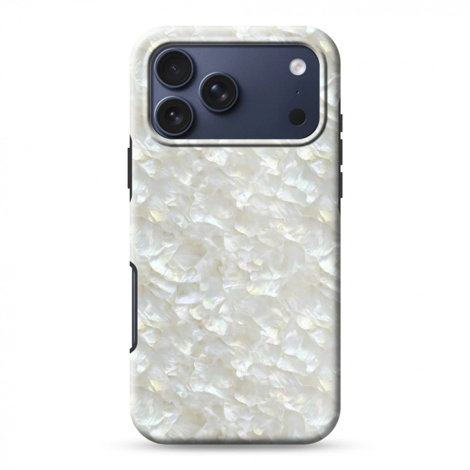 Parelmoerglans - Wit - Schelp Toughcase MagSafe Apple iPhone 17 Pro Max klein 1019 -3d