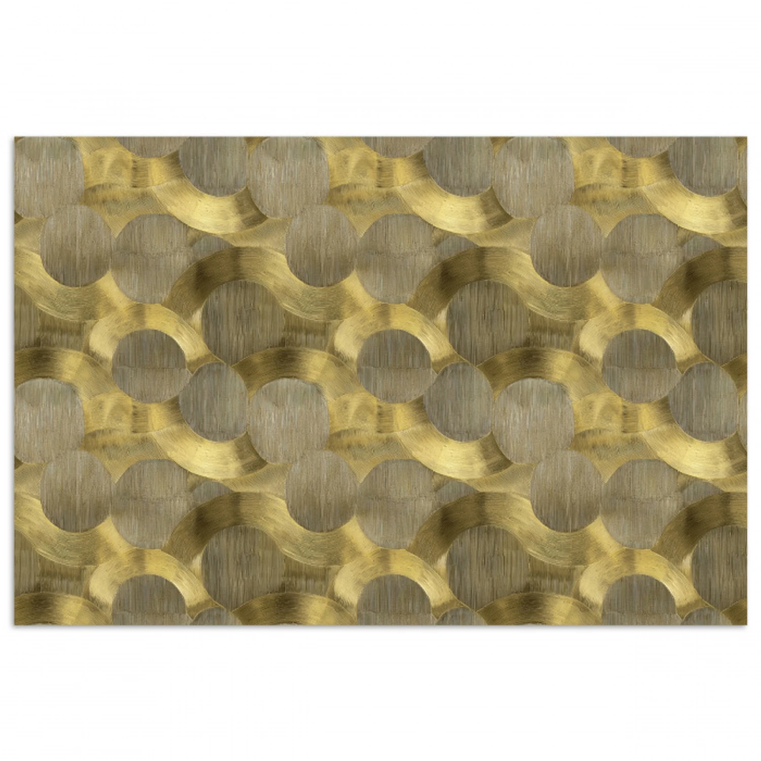 Modern - Geometrisch - Goud poster papier klein 62 -3d