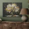 Boom - Zwart - Goud - Wit - Modern PET vilt klein -sfeer2