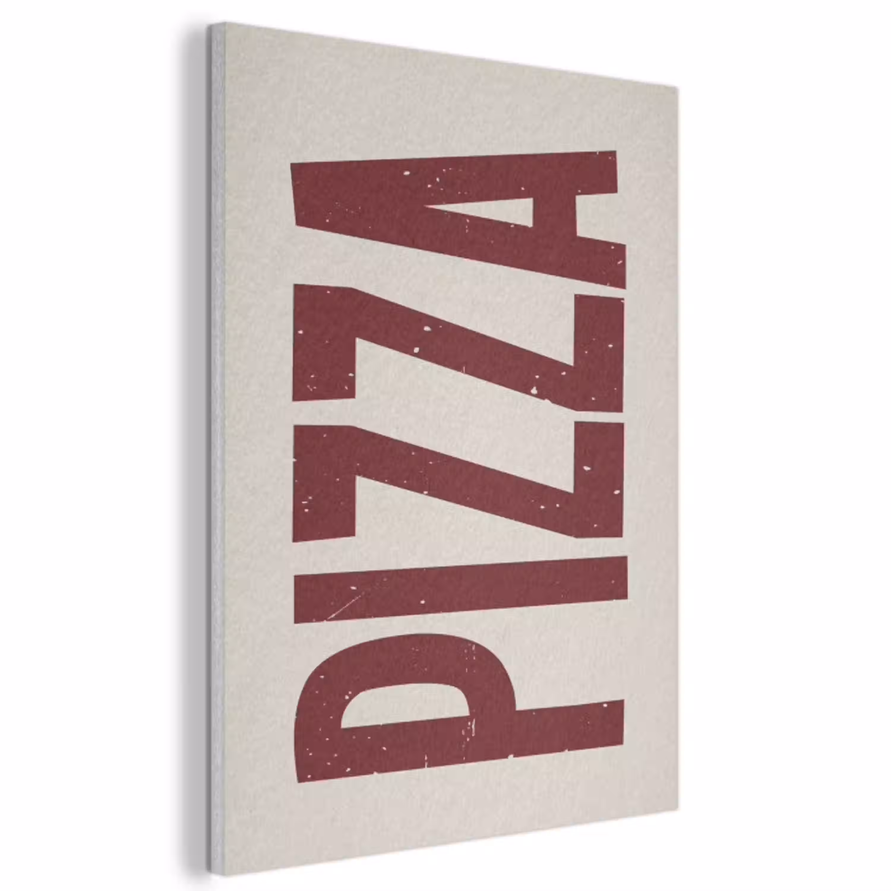 Pizza - Vintage - Decoratie - Japandi PET vilt klein -3d