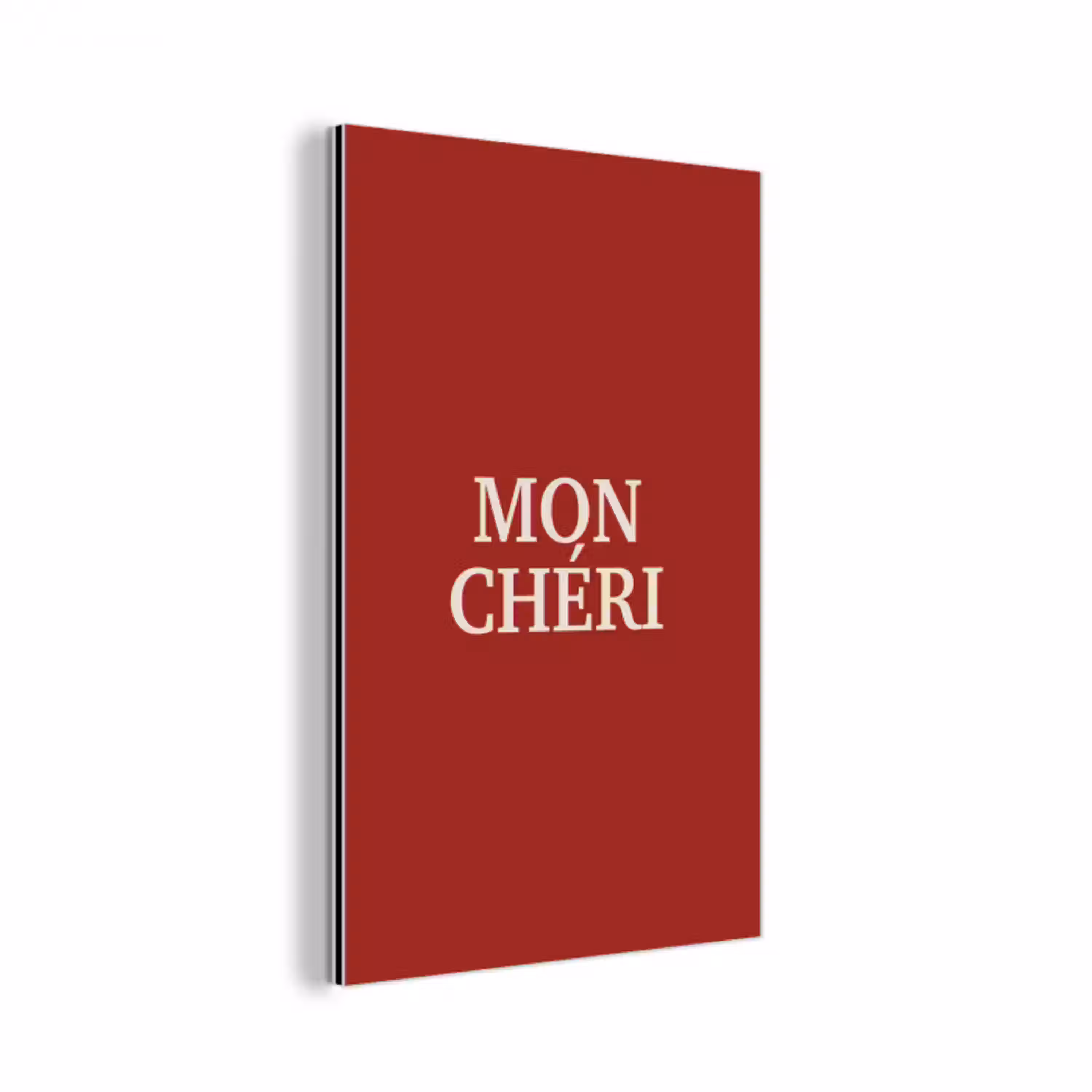 Rood - Frans - Quotes aluminium wit klein -3d