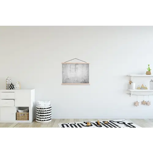 Beton - Grijs - Patroon - Vintage - Industrieel textielposter latten blank klein -kinderkamer