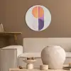 Cirkels - Abstract - Paars Akoestische PET Vilt - Rond klein -sfeer1