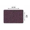 Paars - Geometrisch - Patroon - Donker Placemat vinyl groot 368 -specs