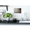 Winter - Kerst - Beton - Gingerbread man Muursticker klein -keuken