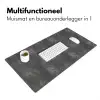 Donkergrijs - Ruw - Beton Muismat XXL klein 681 -sfeer4