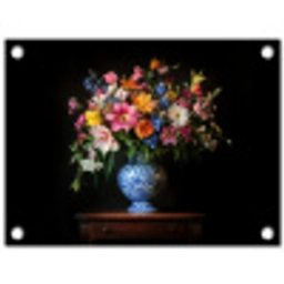 Kleur - Vaas - Bloemen - Boeket tuinposter los doek klein -3d