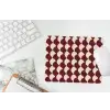 Rood - Tegelpatroon - Crème muismat rubber klein 262 -witbureau