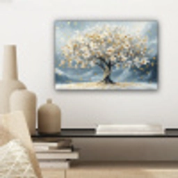 Boom - Winter - Levensboom - Modern - Goud canvas 2cm klein -sfeer6