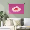 Girl power - Wolk - Roze Wandkleed katoen klein -sfeer7