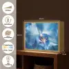 Blauw - Orchidee - Elegeant Light Box met batterij (Wandlamp) middel -USP_websiteoverzichtNL