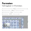Sierborden - Bloemen - Blauw Muismat XXL klein 681 -sfeer5