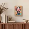 Portret - Vrouw - Abstract - Bloemen Light Box met kabel (Tafellamp) klein -sfeer2