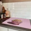 Noodles - Edelstenen - Stokjes - Roze Inductie beschermer vinyl 3mm klein -sfeer3